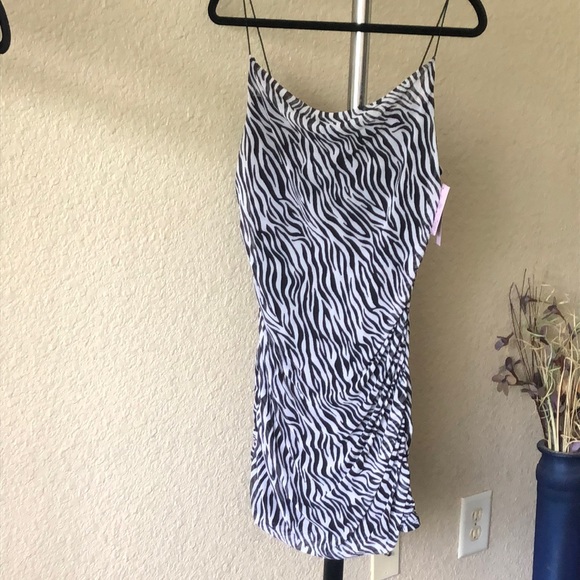 Wild Fable Zebra Print Fitted Dress nwt - Picture 5 of 16